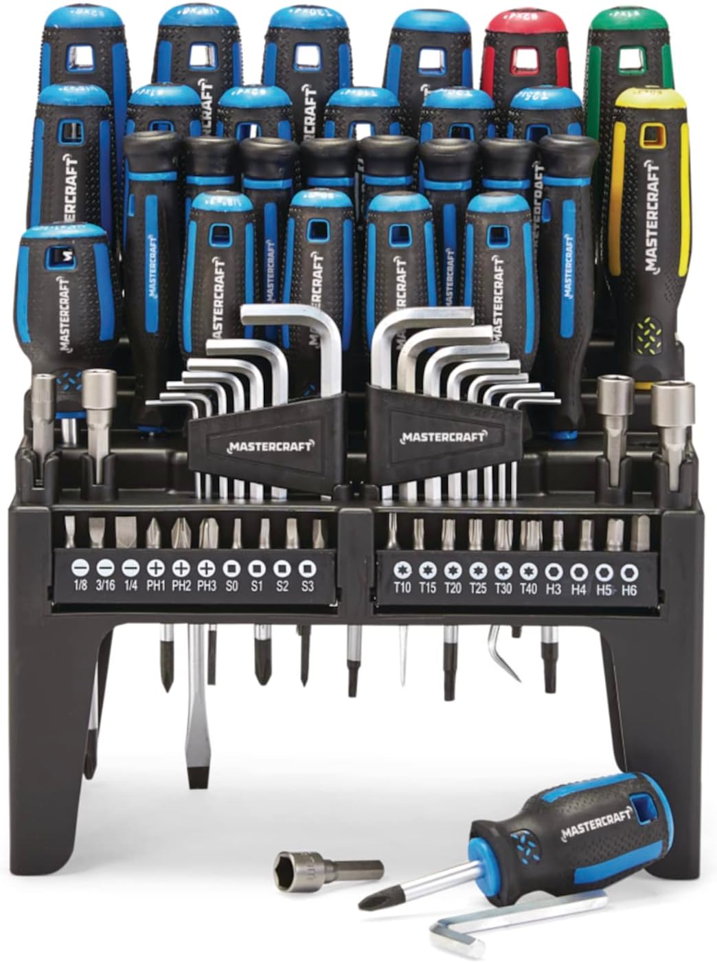 Mastercraft Screwdriver Set with Stand, 69 pc.