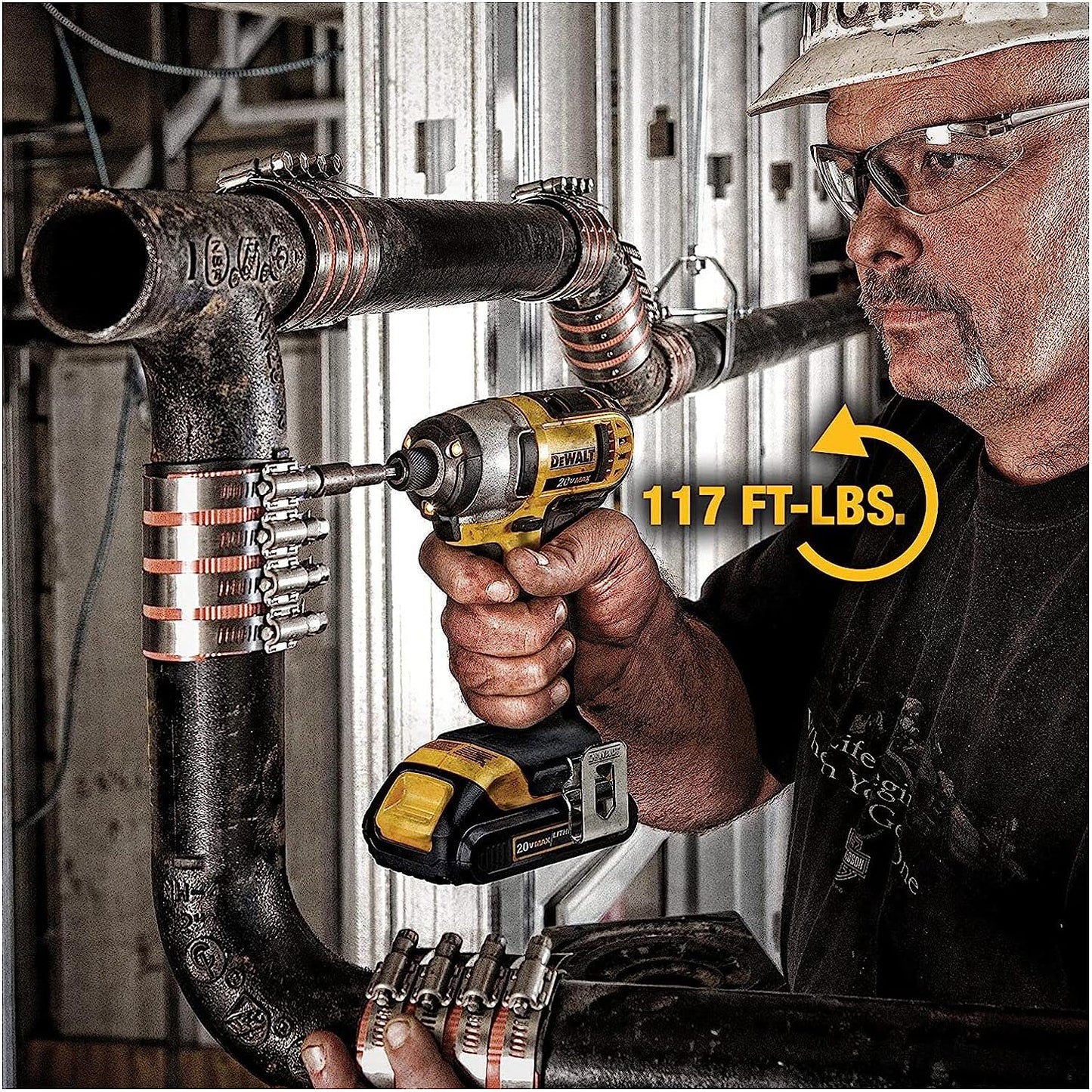 DEWALT 20V MAX Cordless Drill and Impact Driver, Power Tool Combo Kit with 2 Batteries and Charger (DCK240C2)